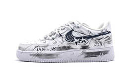 Nike Кроссовки Air Force 1 Black White Childhood Fun с низким верхом, устойчивые к истиранию, для скейтбординга, унисекс, белые, черные cw2288-111(team997-黑白童趣) | black white