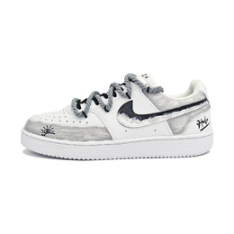 Кроссовки для скейтбординга Court Vision 1, унисекс, низкие, серые Nike, White dh2987-101（team591-光能使者贰） | white