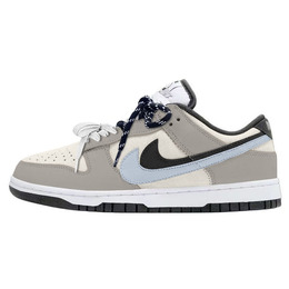 Кроссовки для скейтбординга Dunk Low'Double Swoosh'Dunks, женские, светло-серые Nike, Light Gray hv1800-101(teamy-女款风之信使灰米) | light gray