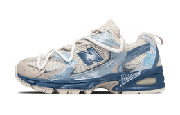 New Balance Кроссовки NB 530 с низким верхом, износостойкие, дышащие, для повседневного использования, для городских поездок на работу, унисекс, синие mr530aa1(d)(team348-funi 海) | blue