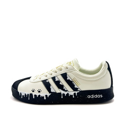 Кроссовки для скейтбординга VL Court 2.0 унисекс с низким верхом, черные Adidas, Beige White Black ji0497（team476-猫乳印迹） | beige white black