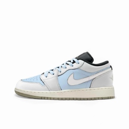 Jordan Баскетбольные кроссовки Air 1 Light Blue Phantom, износостойкие, винтажные, унисекс, небесно-голубые 553558-092(team1119-浅蓝幻影) | blue