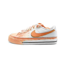 Nike Кроссовки Court Legacy Orange Peel Candy с низким верхом, устойчивые к истиранию, для скейтбординга, унисекс, белые, оранжевые dh3161-100(team912-橙皮糖) | white orange