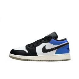 Jordan Баскетбольные кроссовки Air 1 Travis Scott X AJ1 Low с низкой амортизацией, износостойкие, винтажные, синие, унисекс 553558-092(team1119-小倒勾7) | blue