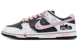 Nike Кроссовки для скейтбординга Dunk Micro Fairyland, износостойкие, низкие, унисекс, черные, белые, розовые ib4620-141(team791-微观幻境) | black white pink