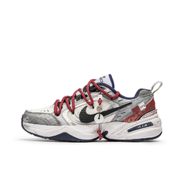 Nike Кроссовки Air Monarch 4 Chunky унисекс, низкие, серые/красные 415445-102(teamm-灯烛颂安) | gray red
