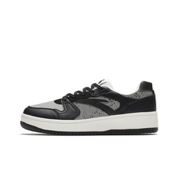 Anta Кроссовки для скейтбординга Life Collection с низким верхом, амортизирующие и нескользящие, женские, черно-серого цвета 922348068-4(team641-暗黑世界) | black gray