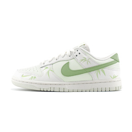 Nike Кроссовки для скейтбординга Dunk LOW BAMBOO, износостойкие, унисекс, белые, зеленые ib3484-001（team448-竹子） | white green