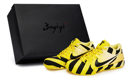 Nike Баскетбольные кроссовки Zoom Kobe 4 унисекс с низким верхом, черно-желтые ih0587-700(team80-男女款禁域s-box) | black yellow