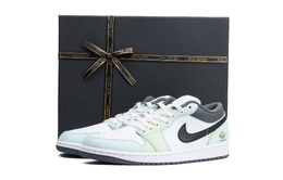 Jordan Баскетбольные кроссовки Air 1 Low Top Vintage, унисекс, бирюзовые 553558-152（team719-白绿sbox） | teal