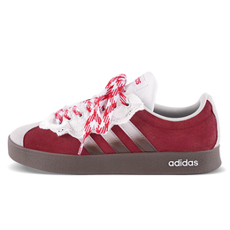 Adidas Кроссовки для скейтбординга VL COURT 2.0 с амортизацией, износостойкие, низкие, унисекс, красные, белые hq1802(team拾柒-男女款低帮樱桃起司) | red white