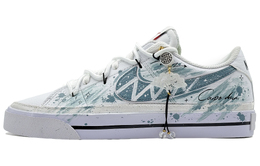 Nike Кроссовки Court Legacy He Su Space, синие, Starfish Trail, износостойкие, низкие, для скейтбординга, женские, белые, синие dh3161-100（team905-蓝海星迹） | white blue