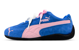 Puma Износостойкие повседневные низкие кроссовки Speedcat унисекс, цвет синий розовый 406329-18(team1311-粉蓝双鞋带puma) | blue white