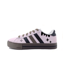 Adidas Кроссовки для скейтбординга Daily 4.0 Dada Purple Rhythm, износостойкие, низкие, унисекс, фиолетовые jr0077(team641-滴答紫韵) | purple