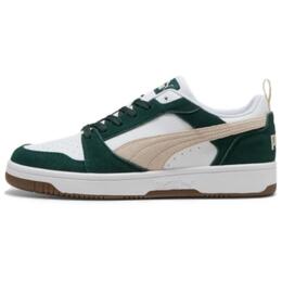Puma Кроссовки для скейтбординга Rebound V6, износостойкие, низкие, унисекс, зеленые, белые 402262-05 | green white