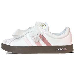 Adidas Кроссовки для скейтбординга VL COURT 2.0 Low Top, унисекс, розовые, белые id6015(team1360-恋失乐园） | pink white