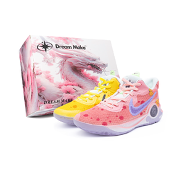 Nike Баскетбольные кроссовки KD Trey 5 IX Naughty Castle, износостойкие, дышащие, среднего размера, винтажные, унисекс, белые dj6922-100(team240-淘气堡-box) | white