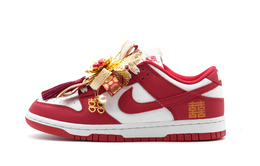 Nike Кроссовки для скейтбординга с амортизацией Dunk, износостойкие, унисекс, красные dd1873-116（team500-喜上眉梢） | red