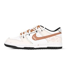 Nike Кроссовки для скейтбординга Dunk Black White, Happiness Planet, устойчивые к истиранию, низкие, унисекс, оранжевые, розовые, белые dd1391-100（team883-快乐星球） | orange pink white