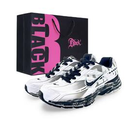Nike Кроссовки Initiator Low Top Casual City Commute для бега унисекс, черные, белые, серые 394055-100（team314-废墟标识s-box） | white