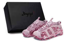 Nike Баскетбольные кроссовки Air More Uptempo Vintage, унисекс, низкие, розовые fz3055-100(team80-云逸南山粉s-box) | pink