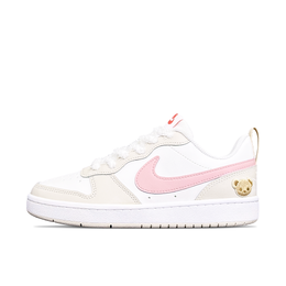 Nike Женские кроссовки для скейтбординга Court Borough Milk Candies Bear с низким верхом, устойчивые к истиранию, бежевые, белые, розовые hq1189-141（team394-奶糖小熊） | beige white pink