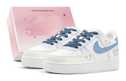 Кроссовки для скейтбординга Air Force 1, женские, низкие, желтые Nike, Blue White dh2920-111(teams2-蓝莓小熊s-box) | blue white