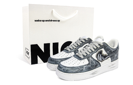 Кроссовки Air Force 1 для скейтбординга, износостойкие, унисекс, бетонно-серые Nike, Concrete Gray cw2288-111（team1110-裂变侵蚀s-box） | concrete gray