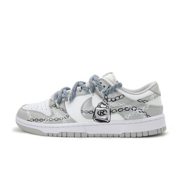 Nike Кроссовки для скейтбординга Dunk Nanjing Lock, износостойкие, низкие, унисекс, черно-серые, базовые dd1391-103（team1037-南京锁） | black gray