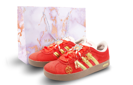 Adidas Кроссовки для скейтбординга VL COURT 2.0 Low Top, унисекс, красно-золотые hq1802(team86-秀禾sbox) | gilded shopping bag