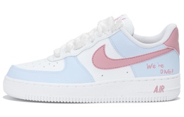 Nike Кроссовки для скейтбординга Air Force 1 Low, женские, белые, синие, розовые dd8959-100（team拾玖-毛绒蓝粉） | blue pink