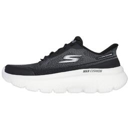 Skechers Женские повседневные кроссовки GO WALK с низкой посадкой, поддерживающие и эластичные, цвет черный/белый 125881-bkw | black white