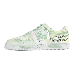 Nike Кроссовки Court Vision 1 Extreme Custom, The Wizard Of Oz, износостойкие, низкие, для скейтбординга, унисекс, белые, зеленые dh2987-101(team1105-男女同款绿野仙踪) | white green