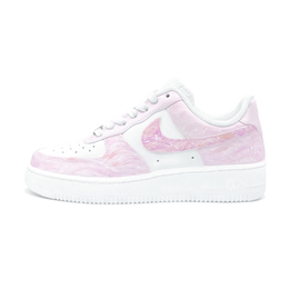 Nike Кроссовки для скейтбординга Air Force 1, унисекс, низкие, белые/светло-розовые dd8959-100(teamtwo- 月下繁星) | light pink