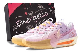 Nike Баскетбольные кроссовки Air Zoom GT Cut 3 с низким верхом, устойчивые к истиранию, унисекс, розовые, фиолетовые hj8205-100（team144-紫霞仙子） | purple black pink gift box