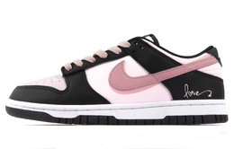 Nike Кроссовки для скейтбординга Dunk, износостойкие, женские, черные, розовые dd1391-100(team1192-爱之舞) | black pink