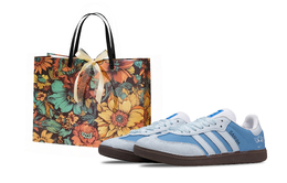 Adidas Кроссовки для скейтбординга SAMBA OG Blue Wing, износостойкие, низкие, унисекс, синие b75806(team348-funi 蓝翼) | blue