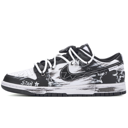 Nike Кроссовки для скейтбординга Dunk Extreme Night Star, износостойкие, низкие, унисекс, черные, белые dd1503-101（team342-极夜曜星） | black white