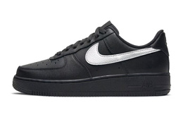 Кроссовки Air Force 1 для скейтбординга, износостойкие, низкие, унисекс, черные, серебристые Nike, Black cw2288-111(team963-黑银) | black