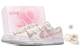 Nike Кроссовки для скейтбординга Dunk Gilded Pink Journal Box, износостойкие, бежево-розовые, женские dd1503-103（team63-鎏粉日记sbox） | beige pink[box limited edition]