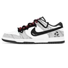 Nike Кроссовки для скейтбординга Dunk Lemon Joy, износостойкие, унисекс, белые, серые dd1391-100(team399-灰阶快递) | white gray