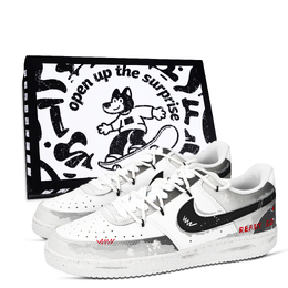 Nike Игровая консоль Court Vision 1, черная коробка, износостойкие низкие кроссовки для скейтборда, унисекс, черные, белые, красные dh2987-101(team971-游戏机黑鞋盒) | black white red