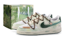 Nike Кроссовки Court Vision Drippy Starry с низким верхом для скейтборда, устойчивые к истиранию, женские, зеленые fv9952-101(team889-繁星) | green (special shopping bag)