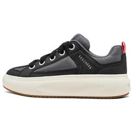 Skechers Дышащие низкие кроссовки для скейтбординга, увеличивающие рост, женские, черные 177482-blk | black