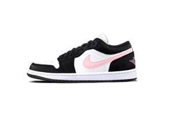 Jordan Баскетбольные кроссовки Air 1 Black Pink с амортизацией на носке, износостойкие, винтажные, унисекс, черные, белые, розовые 553558-146(team425-黑粉脚趾) | black white pink
