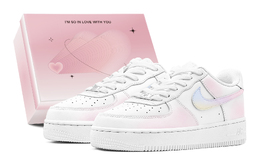 Nike Кроссовки для скейтбординга Air Force 1 женские, низкие, синие, желтые, фиолетовые dh2920-111(teams2-爱恋缤纷s-box) | pink white