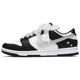 Nike Кроссовки для скейтбординга Dunk Zhi Ye, Moonlight Lace, износостойкие, низкие, женские, серебристо-черные dd1503-101（team1020- 月光蕾丝） | silver black