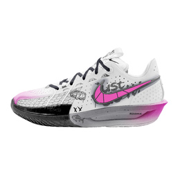 Nike Баскетбольные кроссовки Air Zoom GT Cut 3 Prickly Neon с амортизацией, износостойкими и низким верхом, унисекс, серо-фиолетовые dv2918-102（team肆叁柒-穿刺霓虹） | gray purple