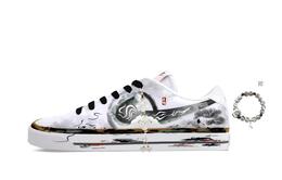 Nike Кроссовки для скейтборда Court Legacy Weightlessness, Shadow Of The Withered Lotus Low Top унисекс, черно-белые dh3162-100(team1201-墨荷残影) | black white
