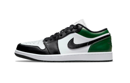 Jordan Баскетбольные кроссовки Air 1 Green Toe Support Low Top Vintage Unisex Black Green 553558-165(team992-green toe) | green